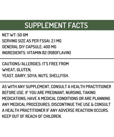 Generic ESH Vitamin B2 Riboflavin Powder 50gm - Buy Online on GoSupps.com