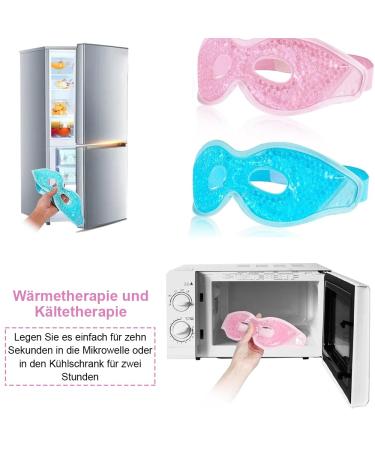Buy 2-Piece Reusable Cooling Eye Mask Set | Gel Eye Masks for Tired & Dry Eyes - Soothing Heat & Cool Therapy - Buy Online on GoSupps.com