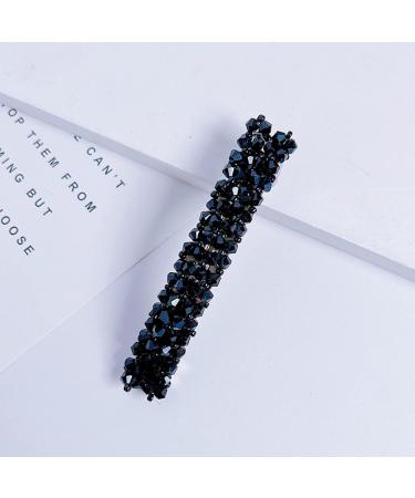 3 Pcs Crystal Hair Clips for Women - Elegant Rectangular French Automatic Hair Accessories for Thin & Thick Hair - Buy Online on GoSupps.com
