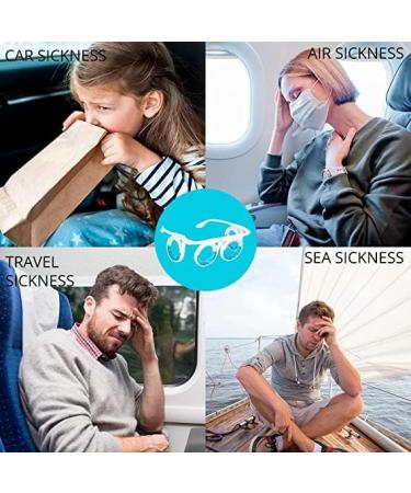 Anti Motion Sickness Glasses - Lightweight Portable Anti Nausea Treatment for Carsickness, Seasickness, Airsickness, Vertigo - Ideal for Travel, Gaming, Plane, Boat - Kids and Adults - Buy Online on GoSupps.com