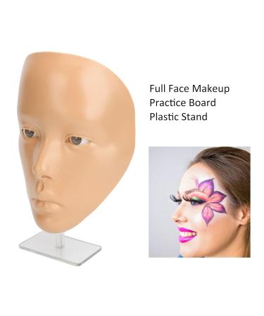 Full Face Makeup Practice Tool | Reusable Silicone Practice Board for Cosmetics (Wheat Skin) - Perfect for Artists & Beginners - Buy Online on GoSupps.com