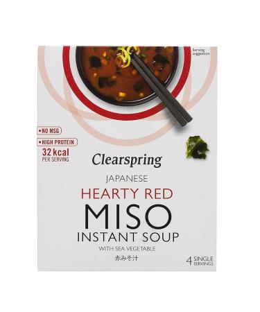 Clearspring Hearty Red Miso Soup + Sea Veg 1 x 4x10g