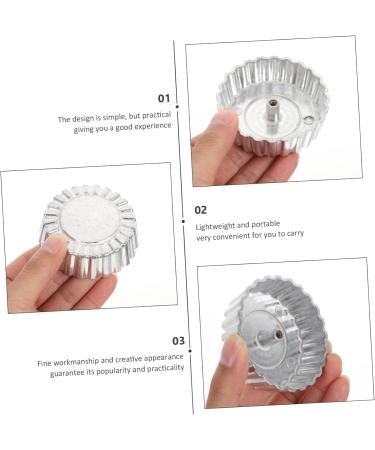 COLLBATH Dough Oil Frying Mold Oil Pier Mold Griddle Non Stick Fry Pan Biscuits De Molde Kitchen Snack Mold Kitchenware Waffles 6.8X6.8X2CM Silver - Buy Online on GoSupps.com