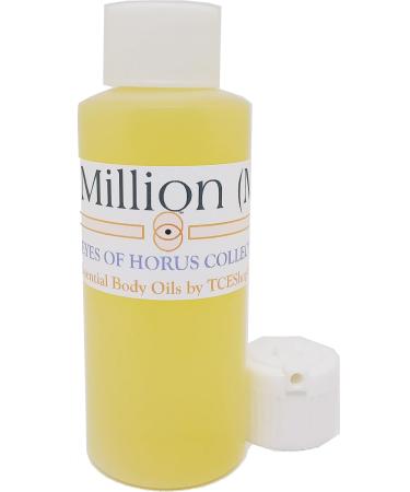 One Million - Type PR For Men Scented Body Oil Fragrance Flip Cap - Gold - 2 oz. - ID#32231 2 Fl Oz (Pack of 1)