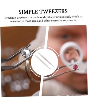 Precision Tool 16-Piece Stainless Steel Tweezers Set | Rubis Precision Tweezers for Coins & Handicrafts | Durable & High-Quality Metal Pincers - 16.5x1cm - Buy Online on GoSupps.com