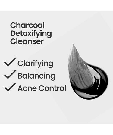 Natural Outcome Charcoal Face Wash - Daily Detoxifying Cleanser for Acne - Hydrating Pore Cleanser with Green Tea, Aloe Vera & Ginkgo Biloba - 8 oz - Buy Online on GoSupps.com