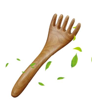 Wood scalp comb-five-claw-multi-purpose GUA-SHA tool set |Manual scalp massager durable Guasha tool wear-resistant head scratch for body neck leg
