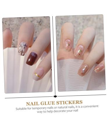 Beatifufu 20 Sheets Double Sided Adhesive Nail Stickers Transparent Tape Nail Decals for Nail Art Clear Tape Clear Double Sided Tape Double Sided Tape Clear Gummed Paper 8x6cm Transparent - Buy Online on GoSupps.com