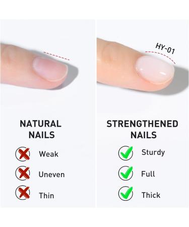 Beautilux Base Builder Gel en Flacon - Gel BIAB Auto-nivelant Sans HEMA et Sans TPO pour Renfort et Prolongation des Ongles 7mlx6pcs - Application Facile - Pour French Manucure et Nail Art HY-0106 - Buy Online on GoSupps.com