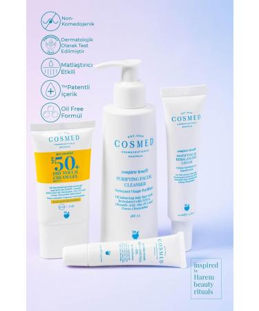 Cosmed Matifying & Rebalancing Cream matte moisturizer for oily and acneprone skin reduces shine refines the skin image and lightly hydrates 40 ml - Buy Online on GoSupps.com