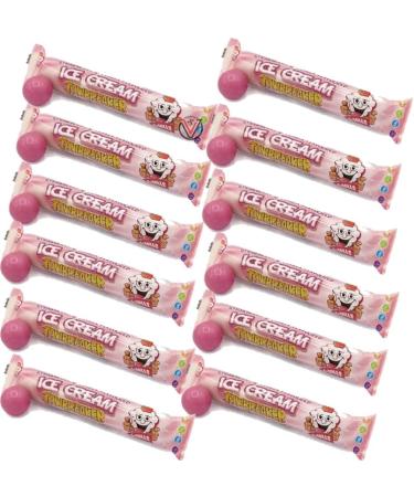Zed Candy Strawberry & Vanilla Raspberry & Vanilla Ice Cream Jawbreaker 6 Pack 49.5g | Pick Any Flavour & Number of Packs - Buy Online on GoSupps.com