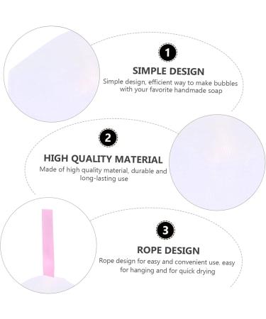 AUTSUPPL 3pcs Foaming Net Exfoliating Mesh Soap Pouch Travel Soap Sack Saver Soap Foaming or White - Buy Online on GoSupps.com