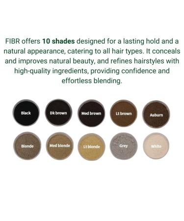 FIBR Hair Keratin Building Fibers for Instant Volume | Thicken Fine & Thinning Hair | Premium Black Hair Fibers for Men & Women - Buy Online on GoSupps.com