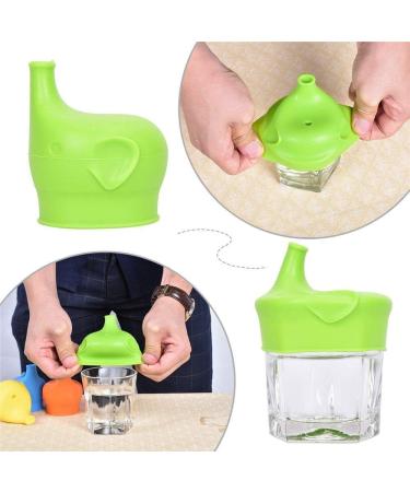 5Pcs Elephant Design Silicone Sippy Cup Lids - Spill-Proof & Insulated Kids Lids - Buy Online on GoSupps.com