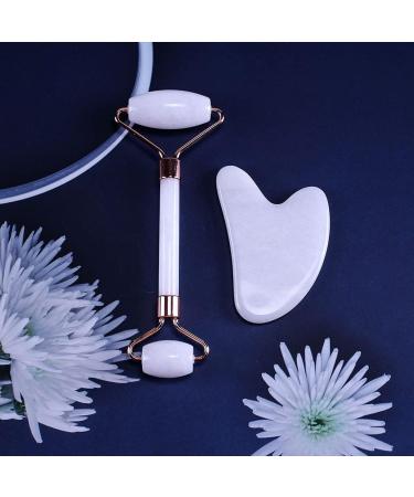 Premium Face Roller & Gua Sha Set | Natural Skincare Massager for Radiant Skin - Buy Online on GoSupps.com