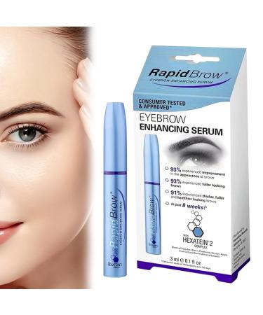 Foreverup Eyebrow Growth Serum Rapid-Brow Eyebrow Enhancing Serum Brow Growth Serum Natural Eyebrow Serum and Enhancer for Thicker Brows and Grow Bows Faster Longer Fuller - 3mL