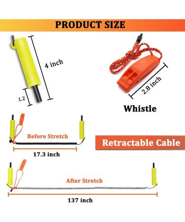 Huntury Retractable Ice Safety Pick - Essential Ice Fishing & Skating Gear - Buy Online on GoSupps.com