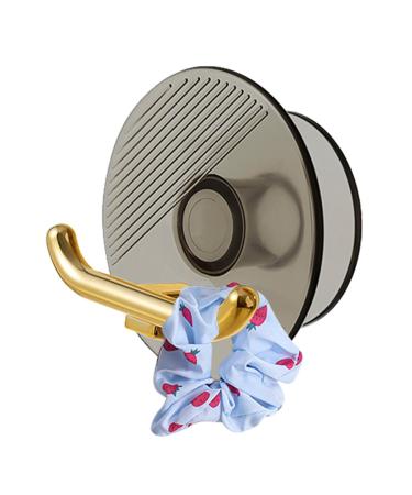 Uozonit connector hook-cable organizer socket holder drill-free razor holder for the shower multi-purpose retention hook toothbrush holder for kitchen bathroom towel coat translucent gray