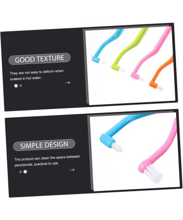 Gatuida Braces Double-Headed Toothbrush Cleaning Tool - 4 Piece Set for Professional Dental Care & Travel | Perfect Household Toothbrush Supplies - Buy Online on GoSupps.com