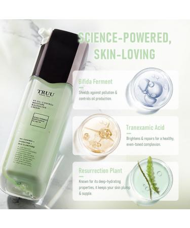 TRUU 99 Oil-Control Moisture Balancing Cream | Hydrating & Oil-Regulating Formula | Reduces Pores & Enhances Brightness | 1.8 Oz - International Shipping Available - Buy Online on GoSupps.com