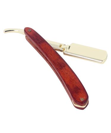 Professional hairdressing holder for men stainless steel manual beard blade holder Professional beech handle hairdressing stands for straight bartschneider