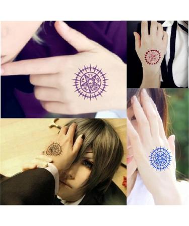 Black Butler Halloween Cosplay Temporary Tattoos - Sebastian Ciel Bond Body Stickers | AwwwCos - Buy Online on GoSupps.com