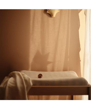 Mushie Extra Soft Muslin Fitted Changing Pad Cover | 100% Cotton | Breathable | Elastic Edges | 72x48x13cm | Blush - Buy Online on GoSupps.com