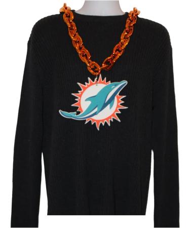 Shop Aminco NFL Miami Dolphins Team Fan Chain - Orange | Best NFL Merchandise Online - Buy Online on GoSupps.com
