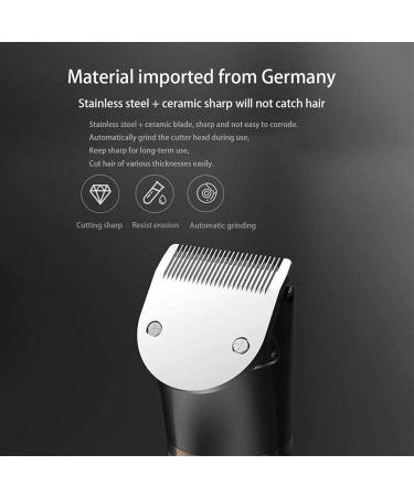 Professional Hair Clippers - Rechargeable Cordless Hair & Beard Trimmer Kit - Titanium & Ceramic Blades Waterproof 5-Speed Adjustable Includes Barber Cape & Travel Bag - Buy Online on GoSupps.com