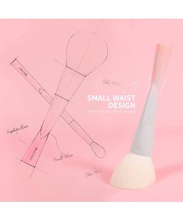 Docolor 14-Piece Pink Makeup Brush Set - Premium Synthetic Kabuki Brushes for Foundation, Blending, Powder, Blush, Concealers, and Eye Shadows - Small Waist Design - Gift Box Included - Buy Online on GoSupps.com