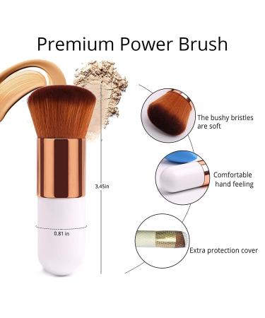 BEAKEY 4+1Pcs Makeup Sponges with Powder Brush | Professional Beauty Sponge Blender & Kabuki Brush Set - Buy Online on GoSupps.com