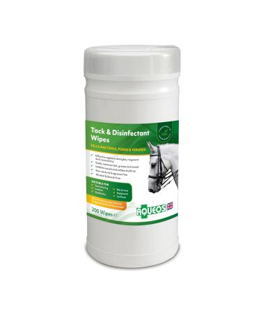 Aqueos Anti-microbial Multi-Use Disinfectant and Tack Wipes White - Buy Online on GoSupps.com