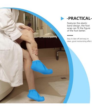 minkissy Home Spa 1pair Mouth Foot Cover Paraffin Wax Hand Cover Paraffin Wax Bags Paraffin Wax Bath Liners Paraffin Bath Feet Liners Foot Wrapping Cover Bath Mat Work Polyester Simple 30x23cm Blue - Buy Online on GoSupps.com