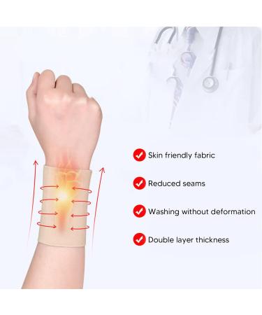 GfRGFH Compression Wrist Bandage | Soft Breathable Support Cuffs for Sports - 1 Pair (L) | Reduces Pain & Enhances Performance - Buy Online on GoSupps.com