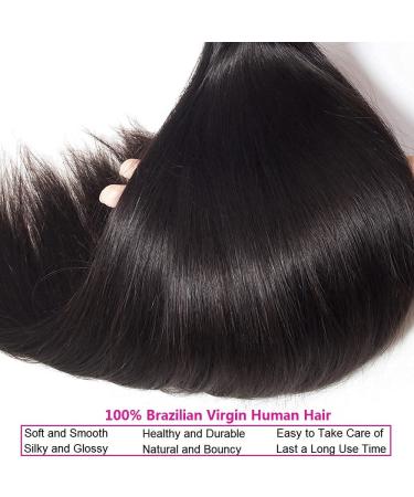 Musi Brazilian Virgin Straight Hair Extensions - 4 Bundle Unpassed 400g Natural Black (18-24 Inch) - Buy Online on GoSupps.com