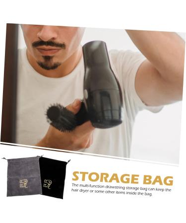 Healeved 8 Pcs Hair Dryer Bag Travel Cosmetic Containers Hair Dryer Storage Pouches Organizer Bag Flannel - Buy Online on GoSupps.com