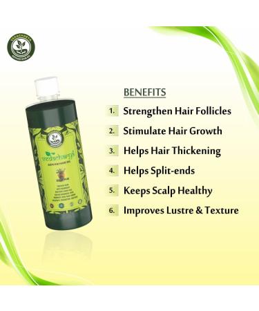 Vedacharya Adivasi Herbal Hair Oil for Hair Growth & Anti Hairfall | Promotes Thickening, Healthy Scalp & Split-ends Treatment - Buy Online on GoSupps.com