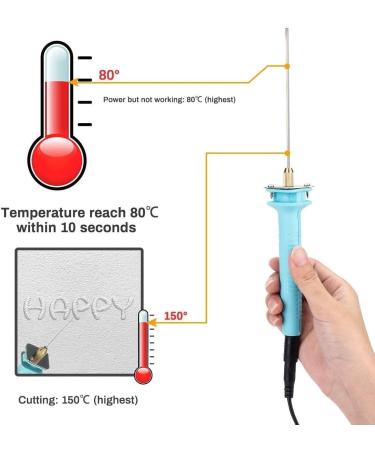Electric Hot Knife Foam Cutter  Vickes Cutting Hot Pen Hot Wire Cutter 15W Electric Foam Cutting Machine Pen 10CM Styrofoam Cutter Heat Cutting Tool Kit - Buy Online on GoSupps.com