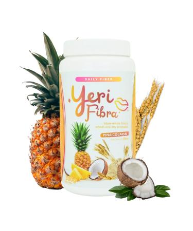 YERI FIBRA - Pi a ColadaFlavor - Daily Fiber - Exotic Delicious Flavors Wheat and Soy Protein 300g (10.5oz) - Las Originales Fibras Virales de YeriMua.