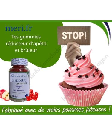  G n rique Meri.fr Apple Cider Vinegar Gummies Gummy Candies 60 Count - Buy Online on GoSupps.com