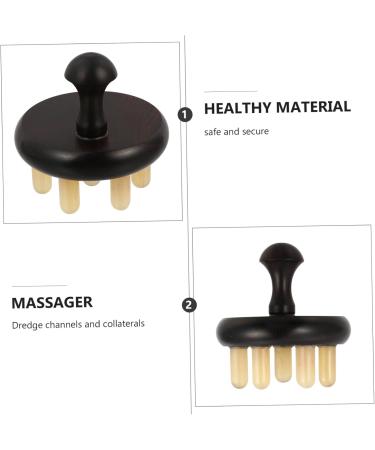 Magiclulu 3 STK Massager & Gua Sha Brush Set - Sandalwood Hair Cleaning & Back Massage Comb - 6x6cm - International Shipping - Buy Online on GoSupps.com