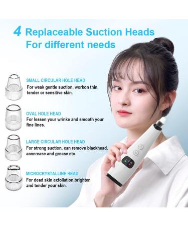 Sungive Blackhead Remover Vacuum - Electric Facial Pore Cleaner for Men & Women - 5 Suction Heads for Whiteheads, Blackheads, Acne & Blemish Removal - Buy Online on GoSupps.com