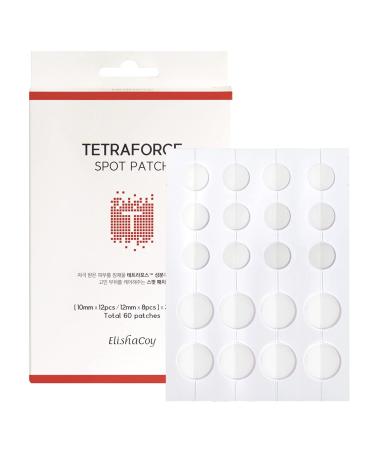 Elishacoy TETRA FORCE CLEANSER spot Patches - Pimple Patches for Face and Skin with Tea Tree Oil for Hydrocolloid Acne Treatment - Cover and Reduce Zits Blemishes Spots - 60 Dots