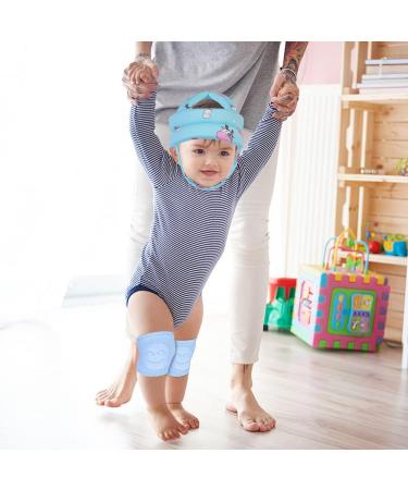 Umtiti Baby Adjustable Helmet with Knee Pads, Socks | Cute Cow Design | Ideal for Crawling and Learning to Walk - Buy Online on GoSupps.com