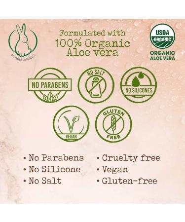 Hair Fall Control Conditioner - 100% Vegan & Eco-Friendly Infused with 40% Aloe Vera Gel Cruelty-Free No Parabens or Silicones - 12 fl oz - Buy Online on GoSupps.com