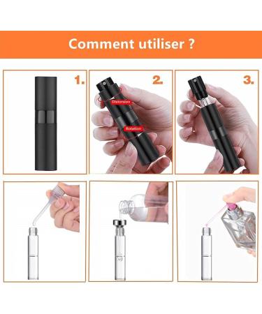 LATRAT Empty Perfume Bottle 10 ml Refillable Bag Spray for Men and Women with Funnel and Pipette Perfume Atomizer Refill Spray Bottle Travel Sprayer (Purple) - Buy Online on GoSupps.com