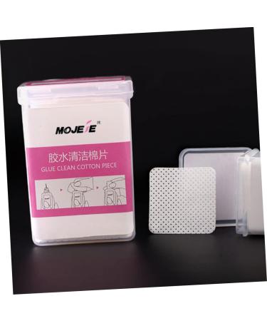 Beaupretty 600 Sheets Eyelash Cleaning Pads Glue Cleansing Pad Eyelash Glue Wipes Lash Extension Supplies Soak off Bowls Glue Remover Non-woven Fabric Cosmetic Anti-clogging White - Buy Online on GoSupps.com