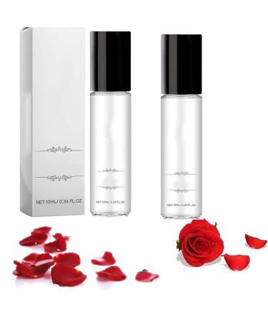 Men's Roller Pheromone Cologne Perfume Oils For Man Travel Size Cologne Roll On Glass Bottle Long Lasting Scent Enhanced Scents Sampler (2pcs)
