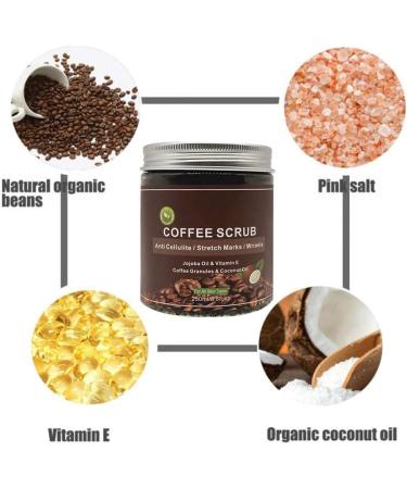 250ml Coffee Exfoliating Scrub for Face and Body Comprehensive Deep Cleaning and Dead Skin Removal Cream - Buy Online on GoSupps.com