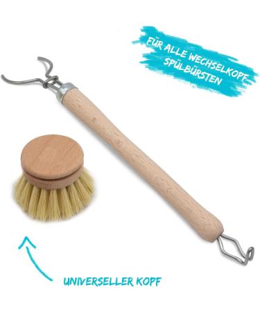 Chinchilla 4-Set Change Heads for Wash Brush | Vegan Natural Bristle Replacement Heads | Universal Flush Brush Heads | Sustainable Zero Waste Kitchen Solutions - Buy Online on GoSupps.com